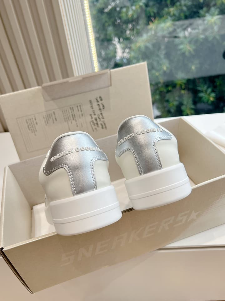 Golden Goose Space Distressed Sneakers – 2024 Collection in White 1