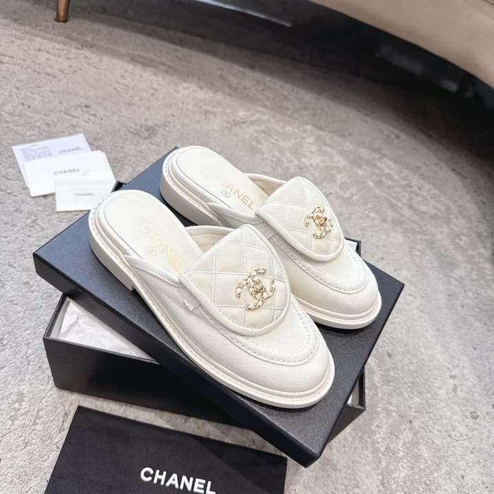 Chanel Quilted Leather Schoolbag Buckle Loafers – 26B Collection