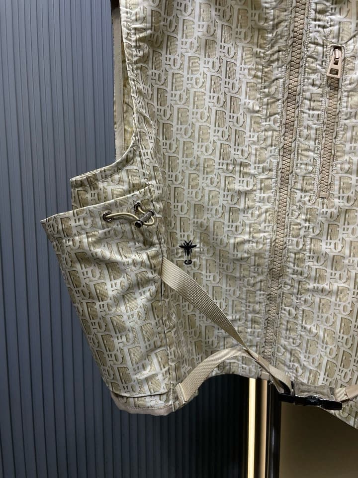 Dior Gold Oblique Jacquard Hooded Jacket – 25SS