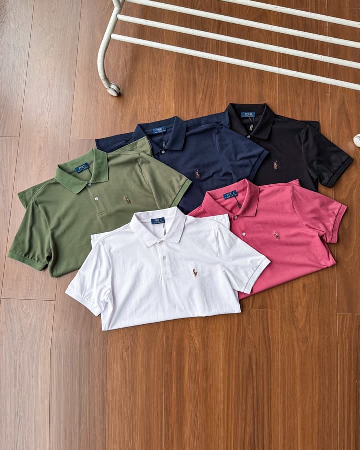 Ralph Lauren Small Pony Embroidery Cotton Polo Shirt – Summer Collection in Army Green
