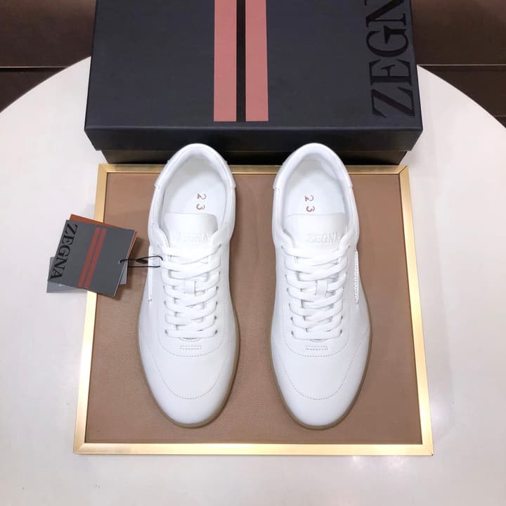 Zegna 232 Suede and Leather Sneakers