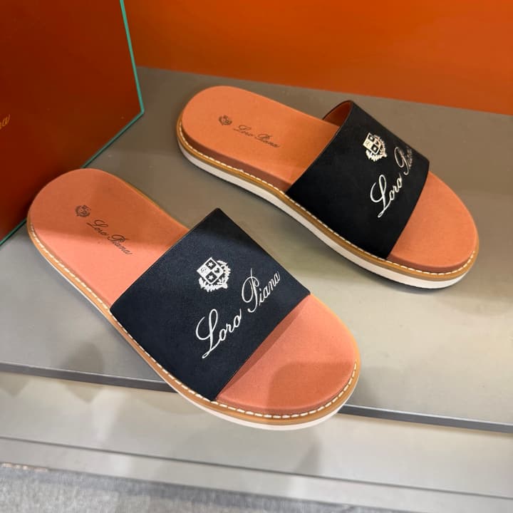 Loro Piana Summer Walk Crisscross Mules