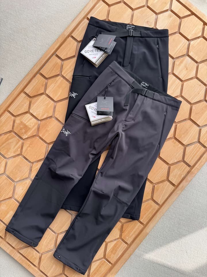 Arc'teryx Gamma Pant Windproof Fleece Softshell Trousers in Classic Black