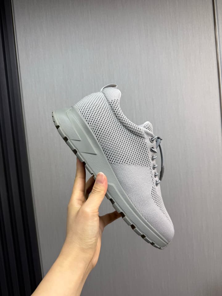 Prada Men's High-Quality Sneakers in Light Grey