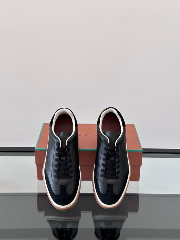 Loro Piana WeekendWalk Suede Sneakers in Cream Suede