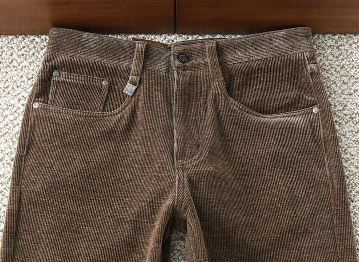 Loro Piana Corduroy Business Casual Trousers – Autumn/Winter in Coffee Brown