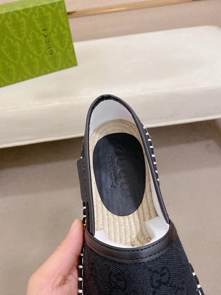Gucci Men's Slip-On Loafers in Blue Monogram