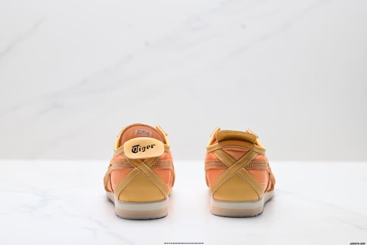 Onitsuka Tiger Mexico 66 Deluxe Nippon Made Sneakers in Beige With Taupe Stripes