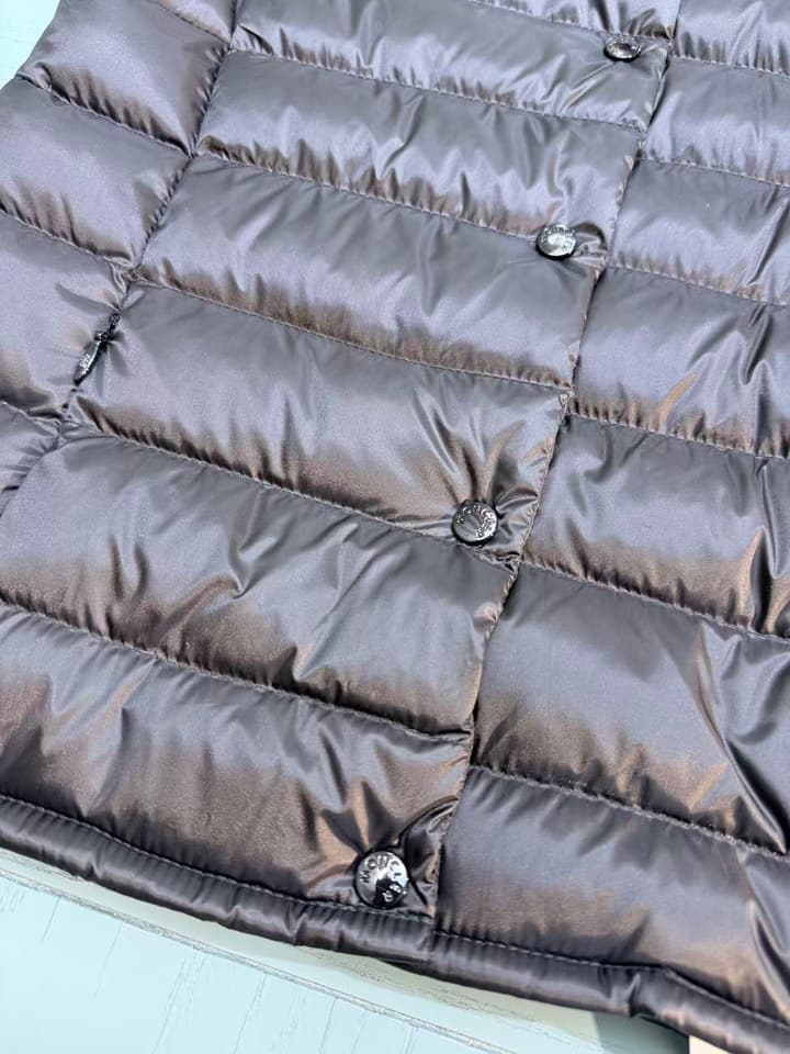 Moncler Kids Puffer Vest – 2025SS in Shiny Dark Gray