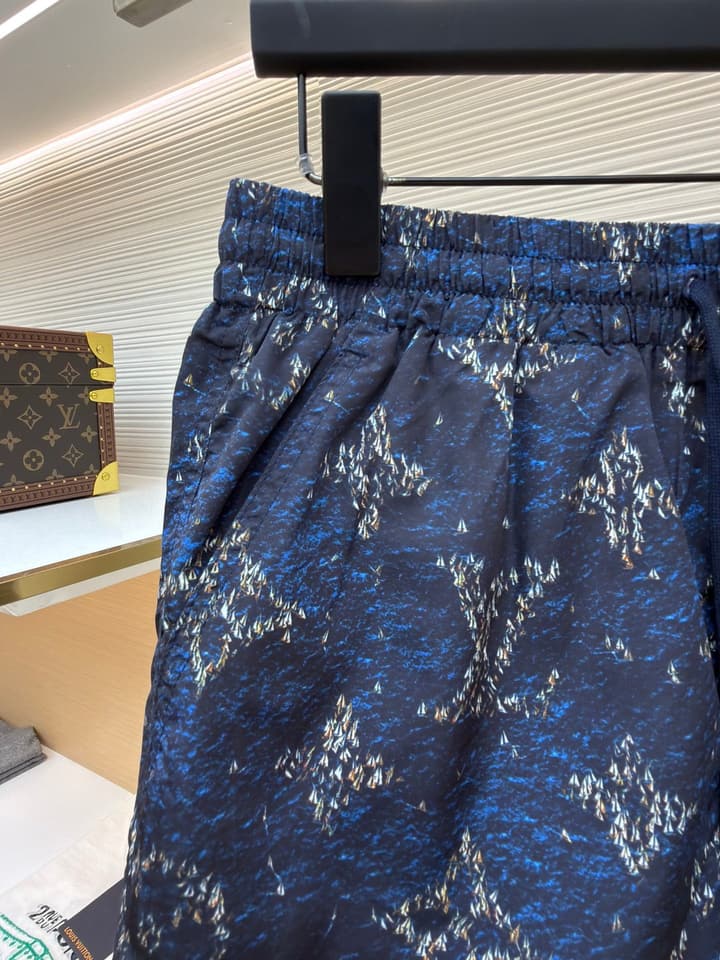 Louis Vuitton Monogram Beach Drawstring Shorts in Blue