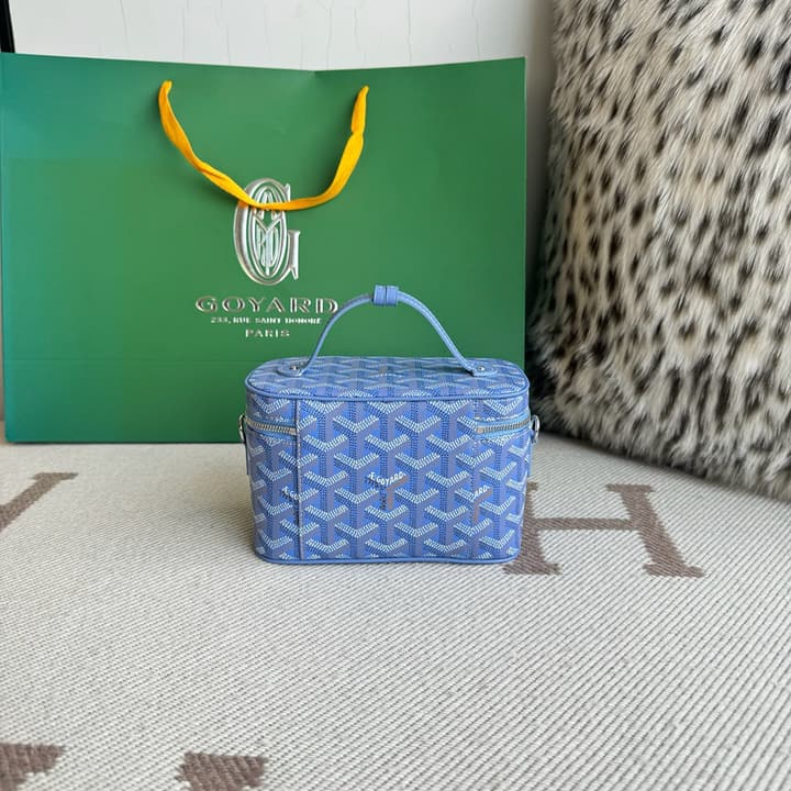 Goyard Muse Mini Vanity Case in Bright Orange Goyardine