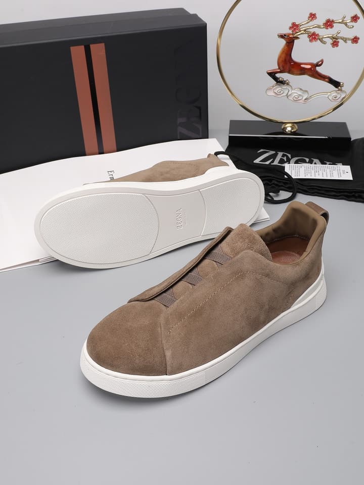 Zegna Triple Stitch Low-Top Sneakers
