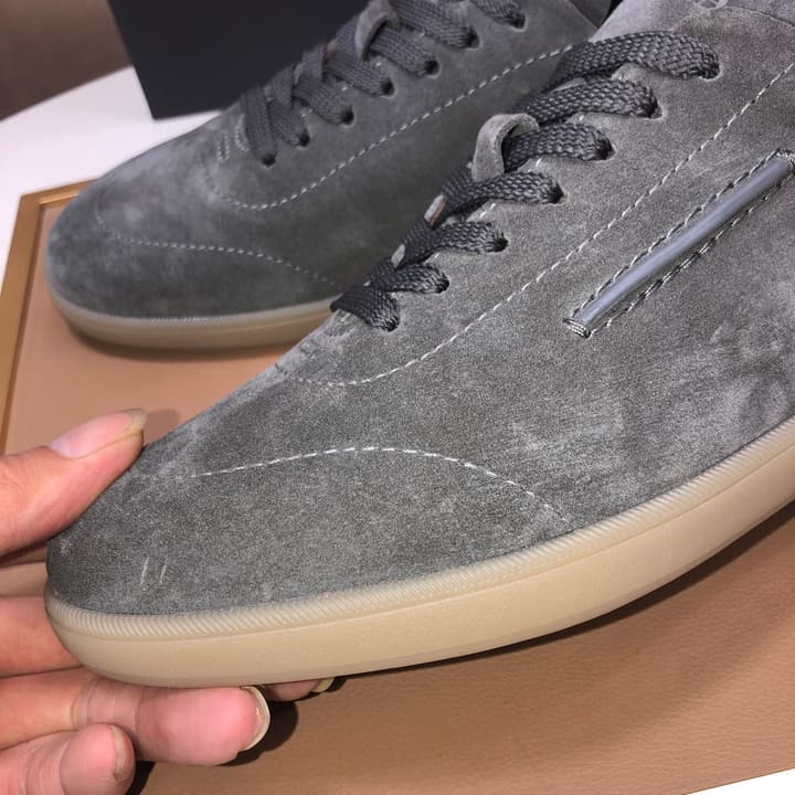 Zegna 232 Suede and Leather Sneakers