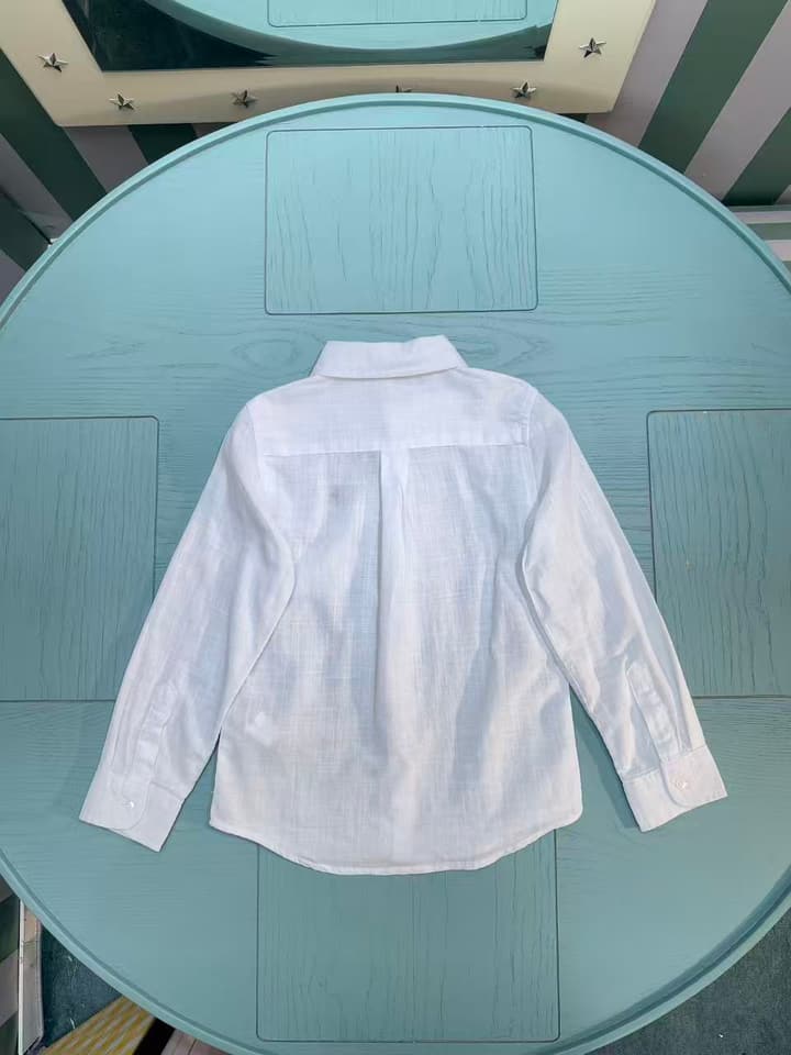Ralph Lauren Polo Kids Embroidered Shirt – 2025SS – Kids Collection in Null