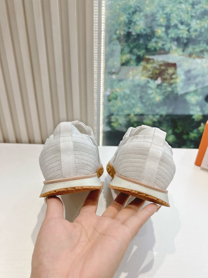 Hermès Bouncing Calfskin Sneakers in Tan Suede