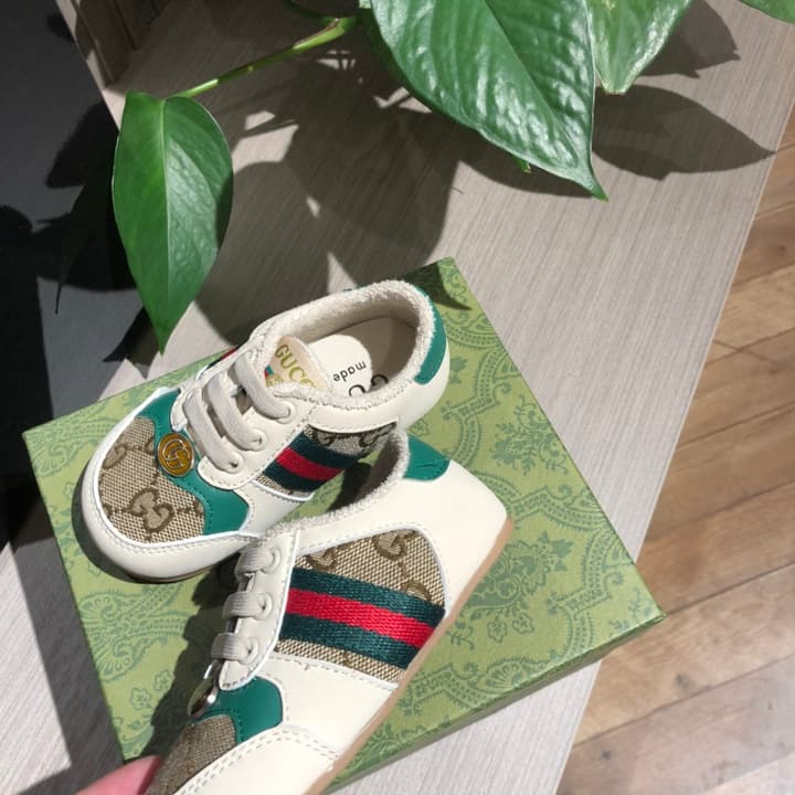 Gucci Kids' Footwear – Kids Collection in Green/red Web Stripe