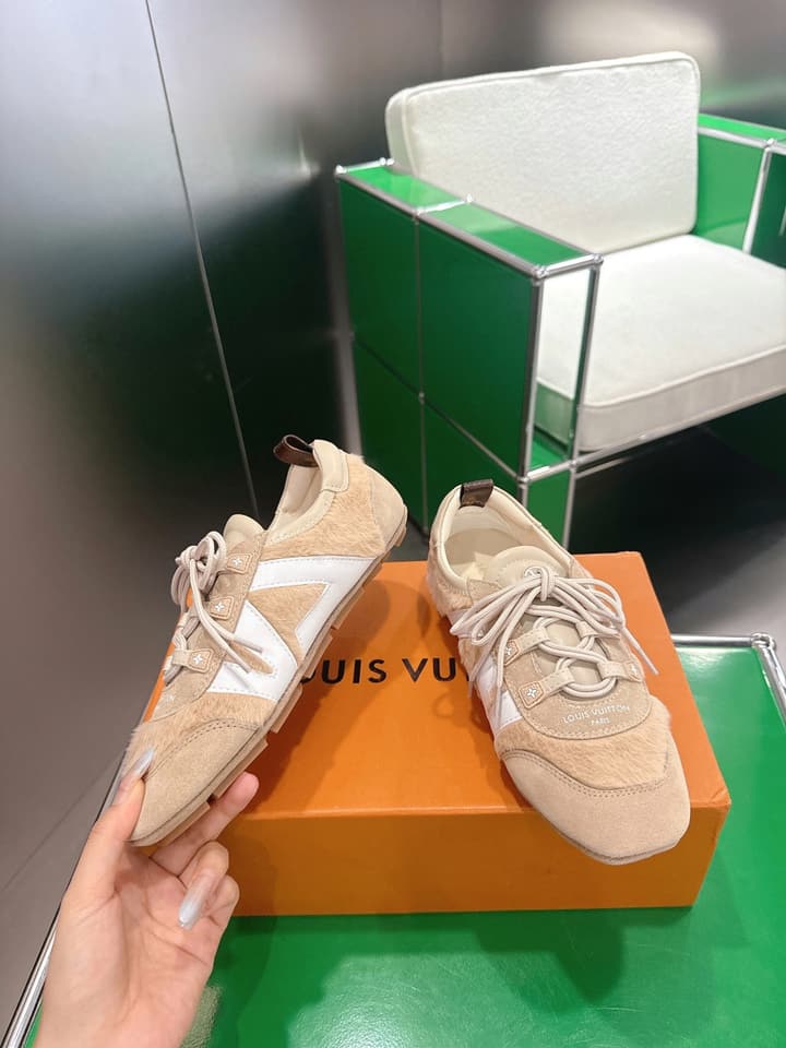 Louis Vuitton Sneakerina Ballet Sneakers in Chocolate Brown