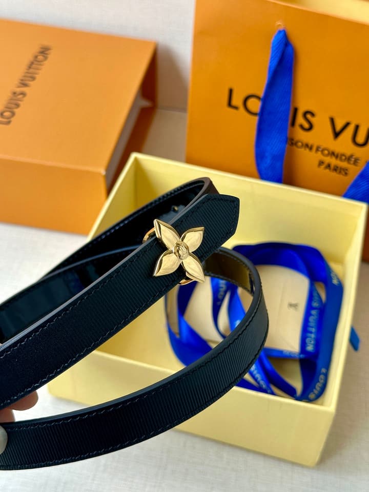 Louis Vuitton Iconic Reversible Monogram Belt in Gold Hardware