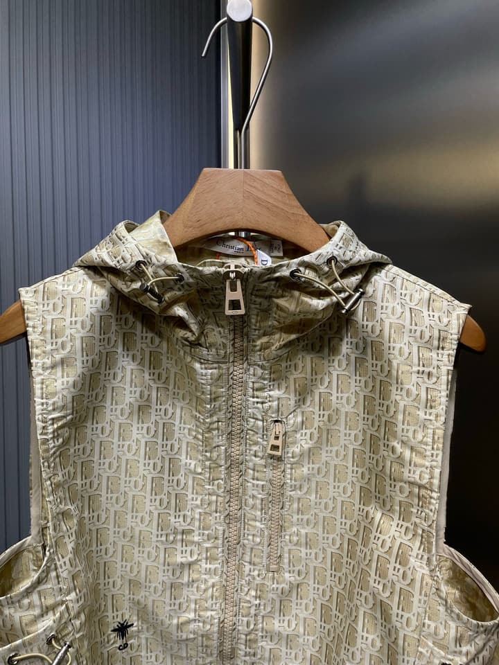 Dior Gold Oblique Jacquard Hooded Jacket – 25SS