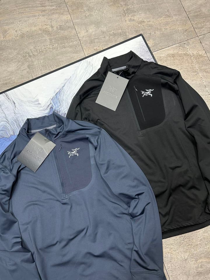 Arc'teryx Rho LT Zip Men's Micro-Fleece Top in Black