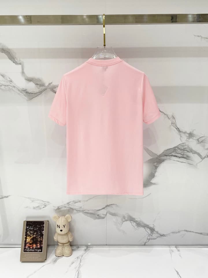 Loewe Rabbit Embroidery Mercerized Cotton T-Shirt in Black