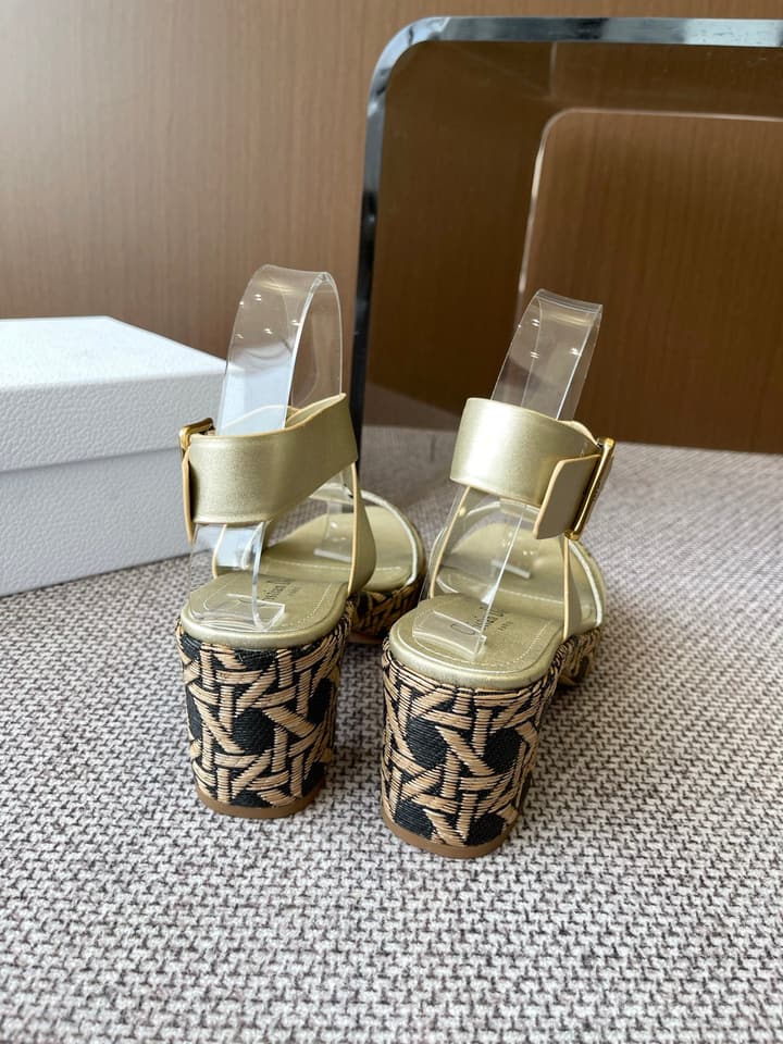 Dior Riviera Dway Wedge Sandals – Spring/Summer 2025 Collection in Black