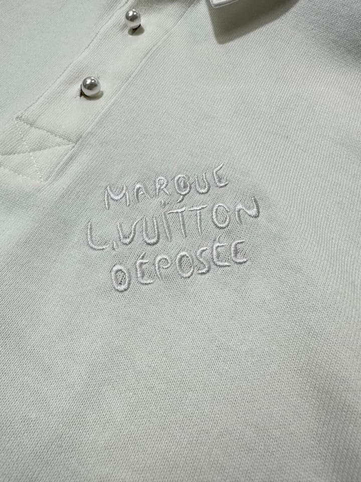 Louis Vuitton Button Pullover Polo Shirt – 24SS in Navy Blue
