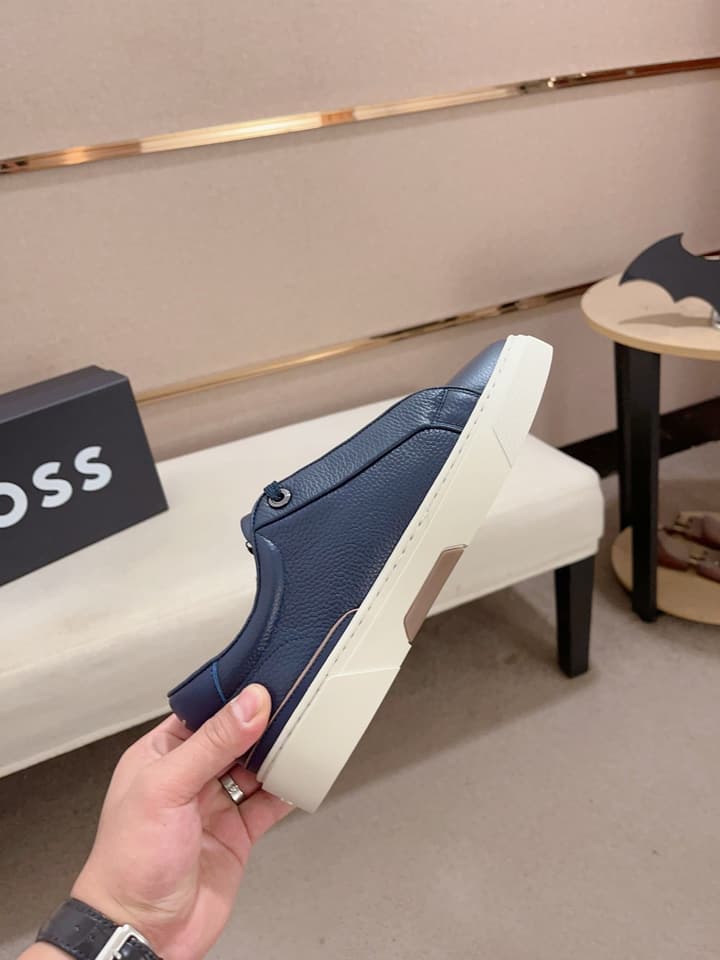Boss Premium Casual Men's Sneakers in Black Monochromatic