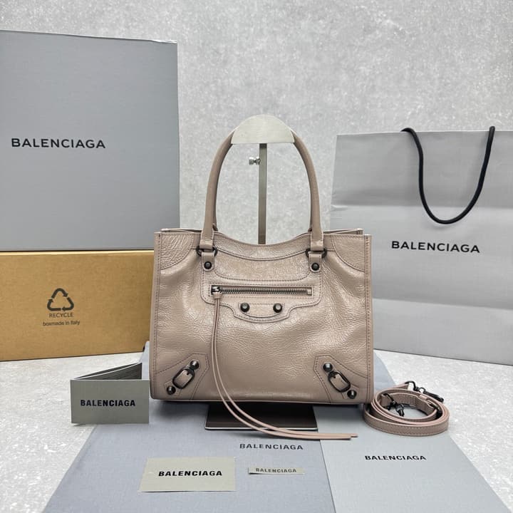 Balenciaga Le City Tote in Sesame – Small in Sesame