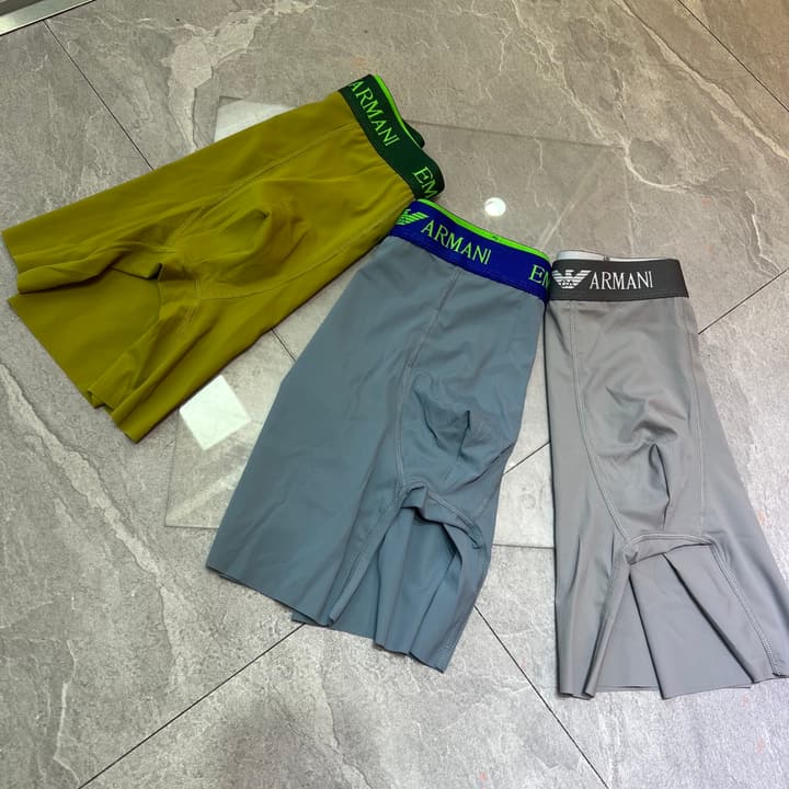 Armani Men's Ice Silk Seamless Underwear 3-Pack