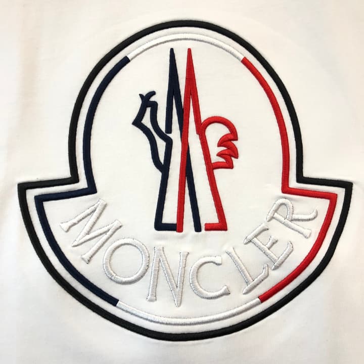 Moncler Embroidered Logo Crewneck T-Shirt – 2025 Spring/Summer Collection in Black