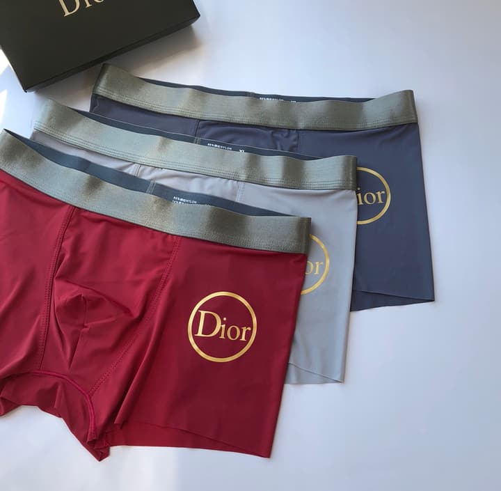 Dior Seamless Goat Milk Silk Men's Underwear Set