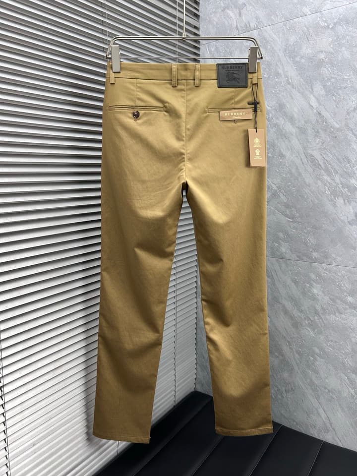 Burberry Tailored Casual Trousers – 2025SS in Camel Brown