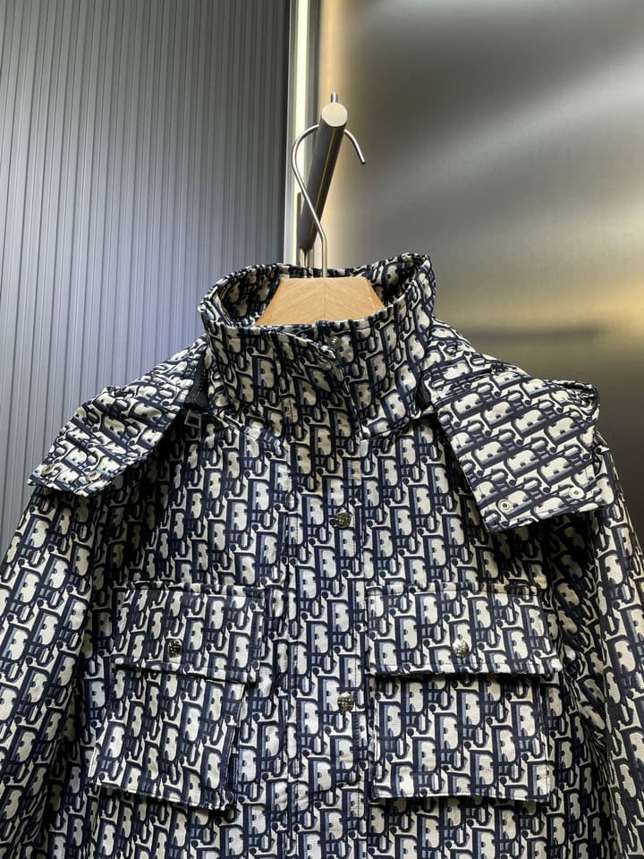 Dior Monogram Jacquard Hooded Jacket – 25FW in Dior Oblique Pattern