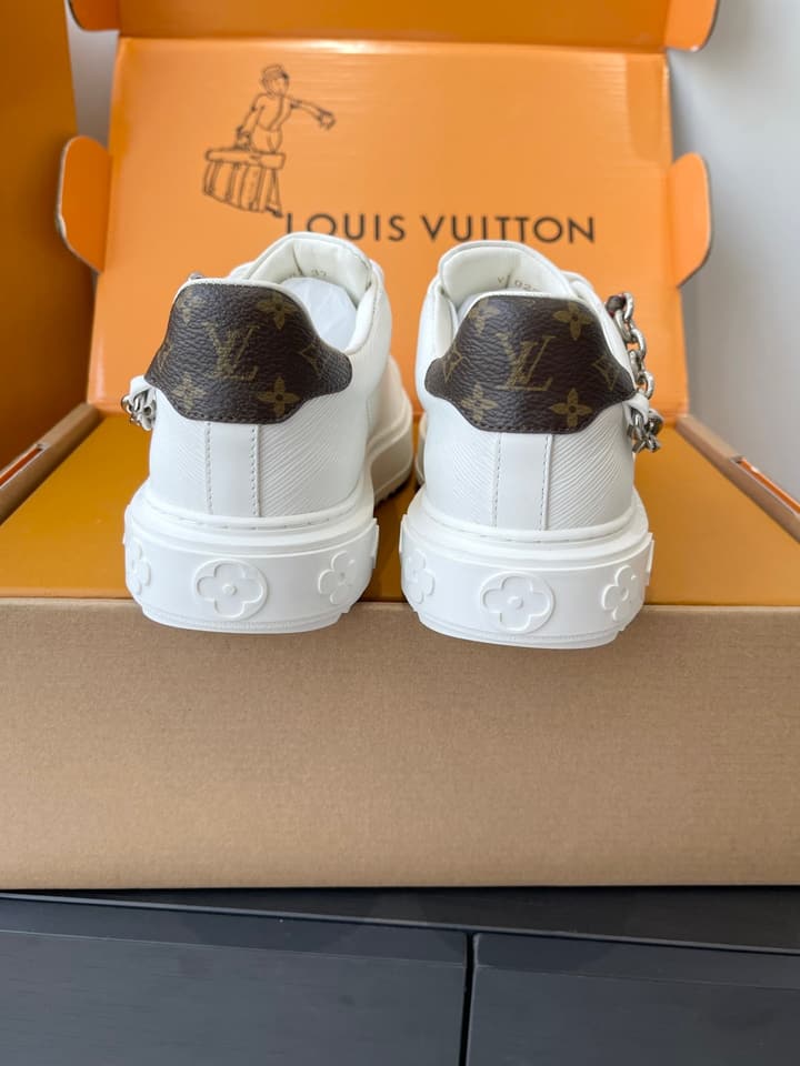Louis Vuitton Monogram Chain Sneakers – 25SS in Gold