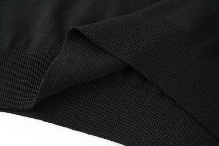 Celine Embroidered Triomphe Knit Polo in Classic Black