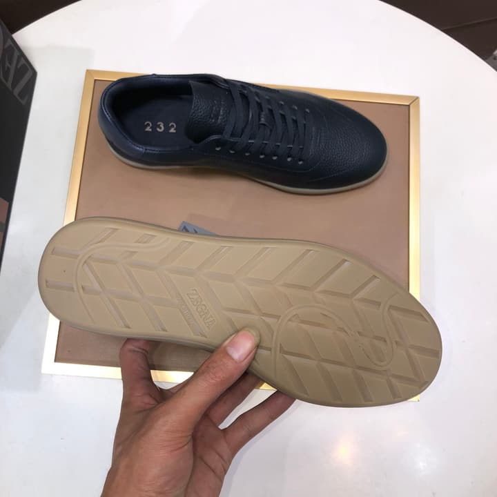 Zegna 232 Suede and Leather Sneakers