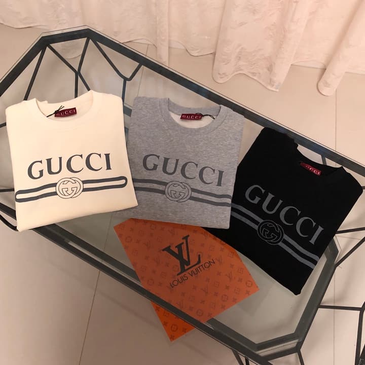 Gucci Classic Logo Crewneck Sweatshirt – 2025FW in Classic Black