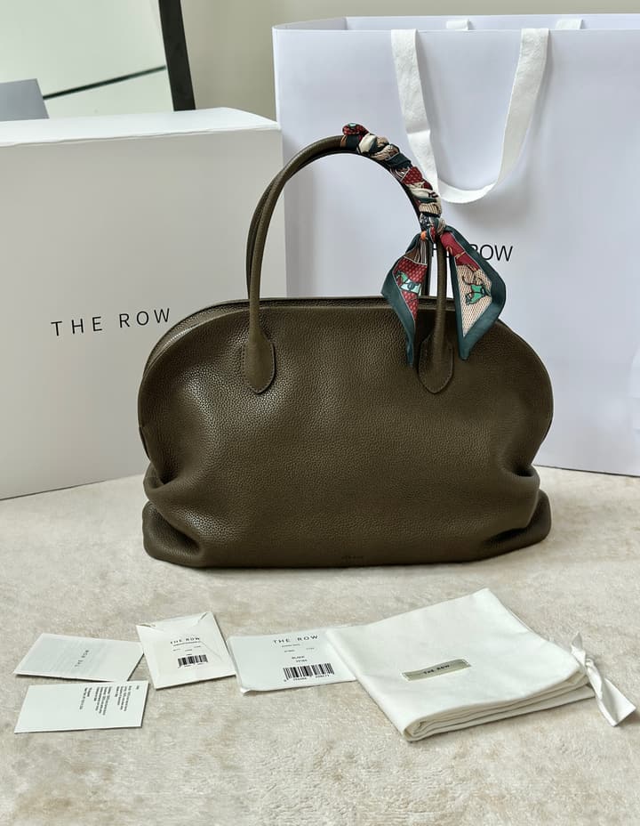 The Row Agnes 15 Leather Bowling Bag