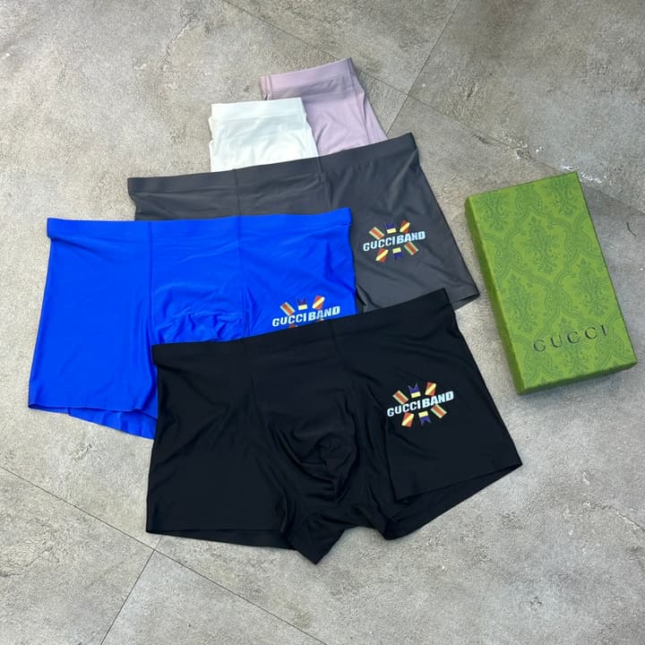 Gucci Seamless Ice Silk Men's Underwear Set