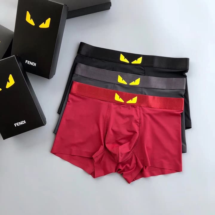 Fendi Monster Eyes Ice Silk Underwear Set
