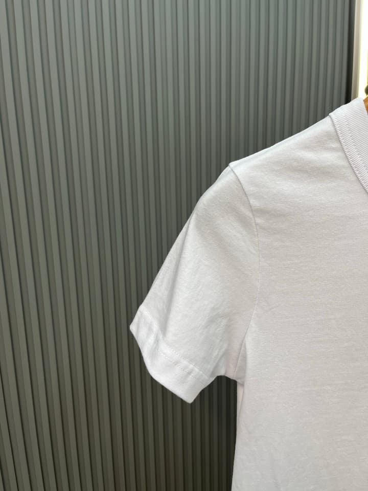 Gucci Fleece Logo Knit Cotton T-Shirt – 2026SS in White - Purple Logo