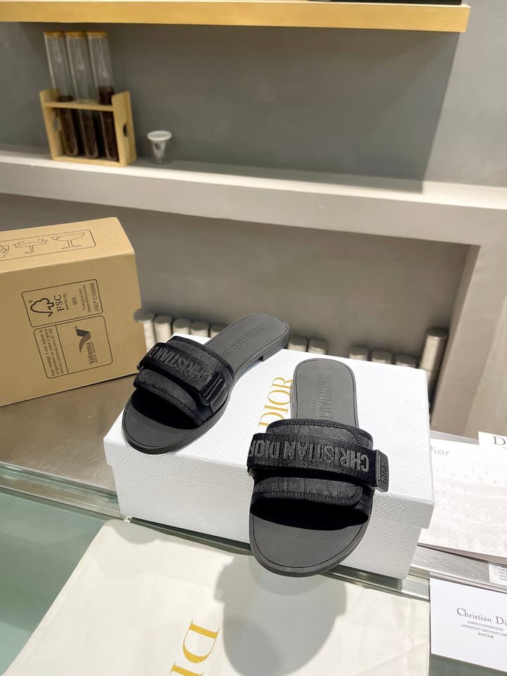 Dior Velcro Strap Sandals – 2024 Collection