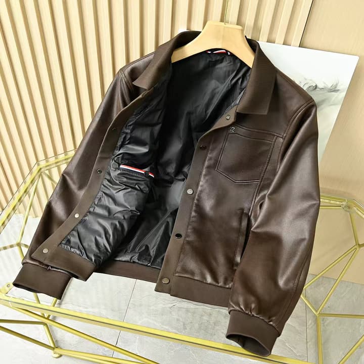 Zegna Lapel Leather Jacket – 2025FW in Classic Black