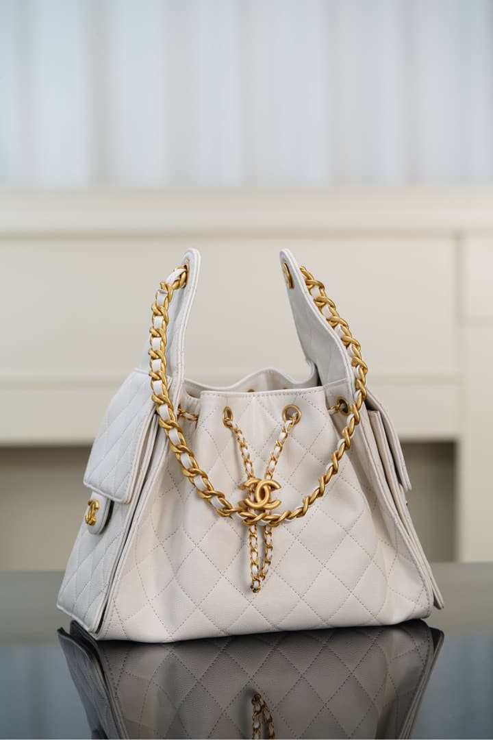 Chanel 25S Small Hobo Drawstring Bucket Bag – 25S Collection