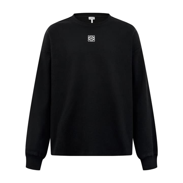 Loewe Anagram Embroidered Long Sleeve Sweatshirt