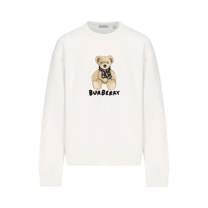 Burberry Kids Round Neck Sweatshirt – 2025AW in White Sweatshirt