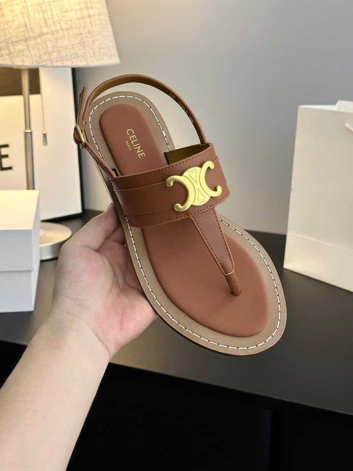 Celine Vintage Roman Sandals – SS Collection in Black