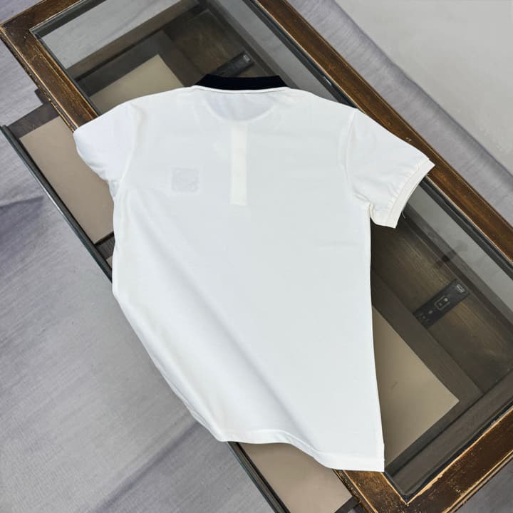 Loewe Business Casual Short-Sleeved Polo Shirt – 2026SS in Black