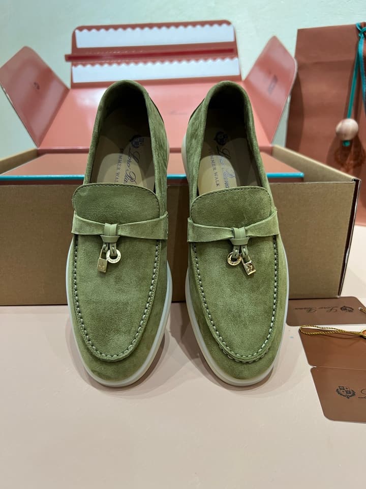 Loro Piana My Charms Suede Loafers